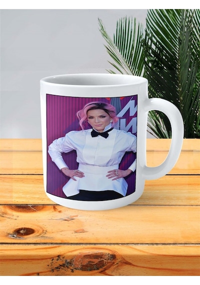 Halsey Baskılı Kupa Bardak Kişiye Özel Desen 2 Çok Renkli