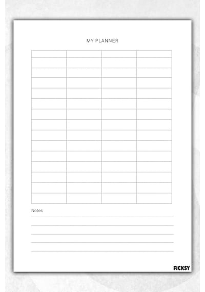 Zamansız Çok Amaçlı Günlük Haftalık Aylık Planlayıcı - A5 Ebat Yapılacaklar - 50 Yaprak - Planner - 2696 Çok Renkli