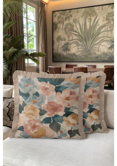 Çiçek Tasarımlı Vintage Floral Saçaklı Yastık Kılıfı - Botanik Pudra Vizon Püsküllü Kırlent Kılıfı Puslu Sahil Serenat Çiçek Tasarımlı Vintage Floral Saçaklı Yastık Kılıfı - Botanik Pudra Vizon Püsküllü Kırlent Kılıfı Puslu Sahil Serenat