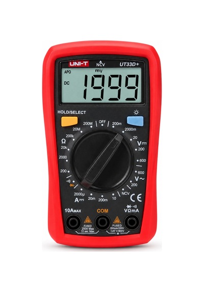 Unı-t Ut33d+ Dijital Multimetre Kırmızı