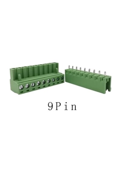 9 Pin 5.08mm Geçmeli 90c Takım Klemens