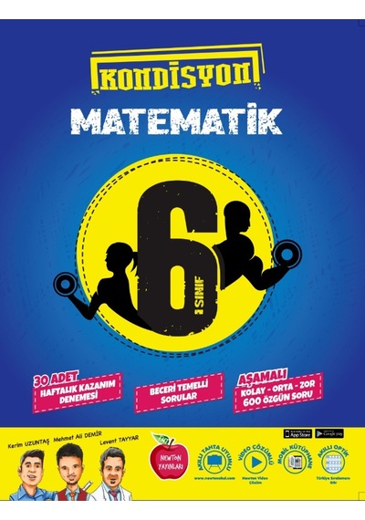 Newton 6. Sınıf Kondisyon Matematik Haftalık Kazanım Denemesi