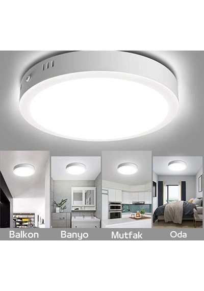 24 Watt Sıva Üstü Led Panel Beyaz Işık