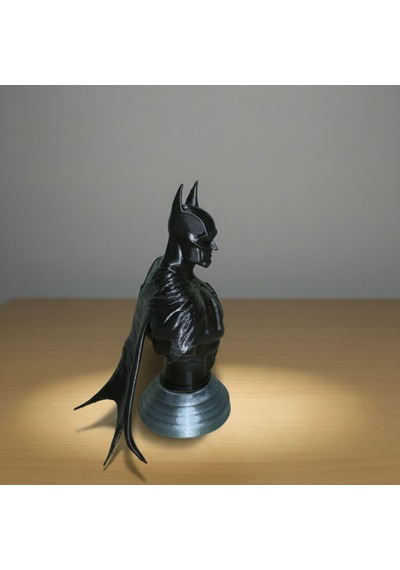 Batman Büst Figür - Kara Şövalye Koleksiyon Serisi 3d Pla Dekoratif Heykel 11,5x9,3 Cm