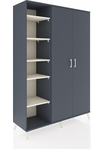 Hyperion Dolap 7 Raflı 2 Kapaklı Tek Askılı 132x44x195 Antrasit-antrasit/aytaşı Antrasıt/aytası - Antrasıt Hyperion Dolap 7 Raflı 2 Kapaklı Tek Askılı 132x44x195 Antrasit-antrasit/aytaşı Antrasıt/aytası - Antrasıt