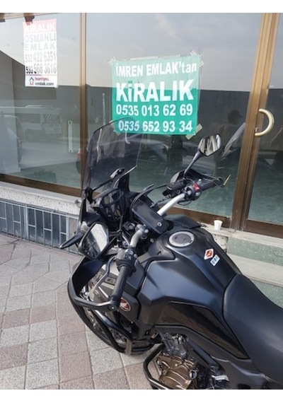 Zeus Motor 2016-2019 Honda Crf1000l Africa Twin Uyumlu Uzun Ön Cam Açık Füme