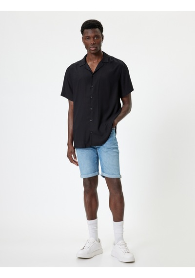 Koton Slim Fit Kot Şort Bermuda Düğmeli Cep Detaylı Açık İndigo 4sam40029ıd Açık İndigo Koton Slim Fit Kot Şort Bermuda Düğmeli Cep Detaylı Açık İndigo 4sam40029ıd Açık İndigo