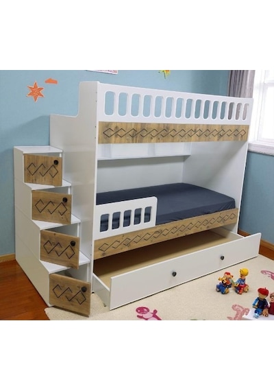 Pretty Mdf Çelik Profilli Yavrulu Ranza Mb M2