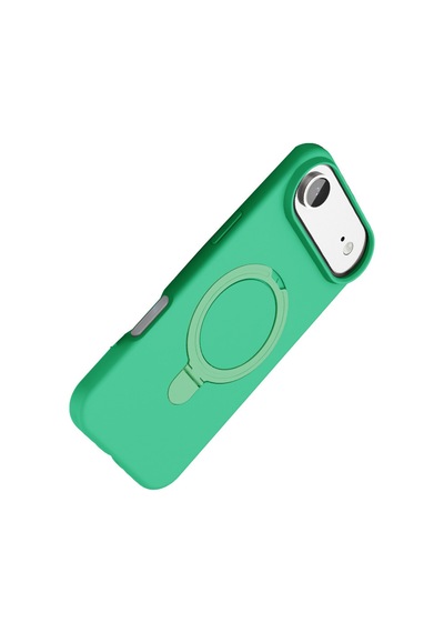 Apple iPhone Uyumlu  17 Air Uyumlu Regal Magsafe Standlı Kapak - Yeşil