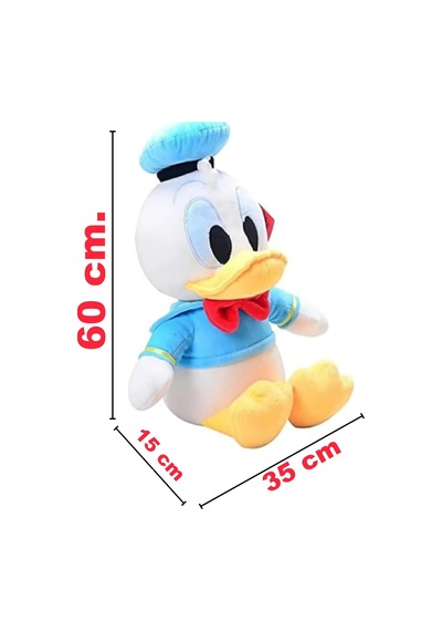 İthal Soft Kumaş Xl Boy Donald Duck & Daisy Duck Peluş Oyuncak Uyku & Oyun Arkadaşı Çeşitleri 60 Cm. Çok Renkli