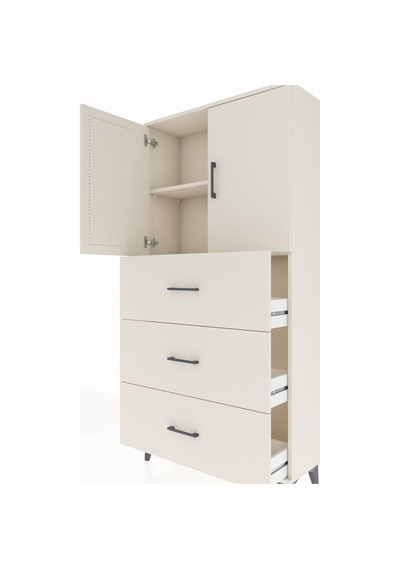 Arges Dolap 2 Raflı 3 Çekmeceli 2 Kapaklı 88x30x182 Aytaşı-ay... Aytaşı