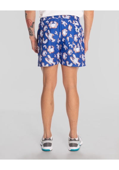 Kappa Authentic Vince Swimshort Erkek Mavi-beyaz Regular Mayo