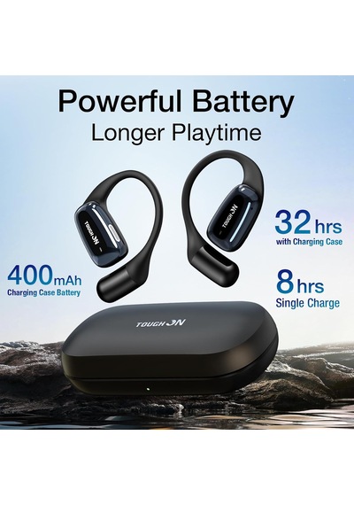 Açık Kulak Kulaklıkları - Kulaklıklı Bluetooth 5.4 Kablosuz Kulaklıklar, Hafif Ve Yumuşak Spor Kulaklıklar, 32h