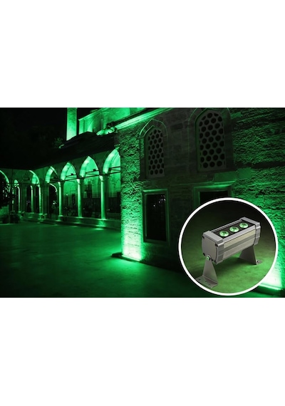 Yeşil Rengi Wallwasher Led Aydınlatma Duvar Ve Ağaç Boyama Su Geçirmez/cree Led/lifud Driver 12cm Diğer