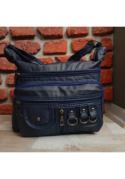 Kadın Çapraz Omuz Çantası Lacivert Gvn-0097 Lacivert