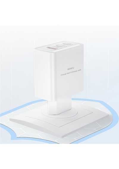 Wiwu Wi-g005 Essen Serisi Gan Tech Pd Hızlı Şarj Özellikli Şarj Başlığı 65w Beyaz