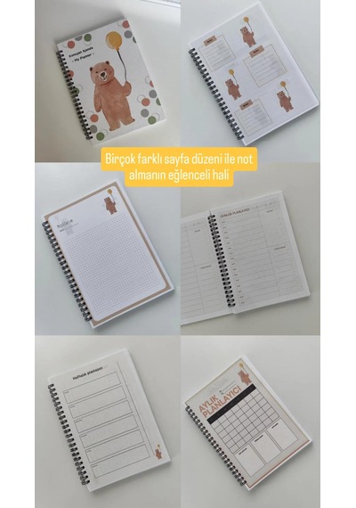 Konuşan Ajanda, Bol İçerik, Renkli Sayfalar, My Planner Çok Renkli