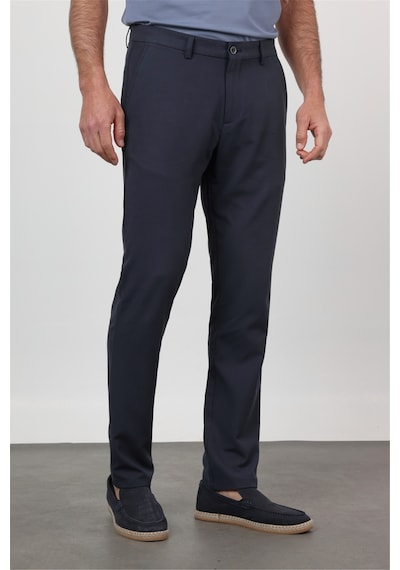 İmza Koyu Lacivert Yan Cep Comfort Fit Esnek Chino Pantolon 1003260171