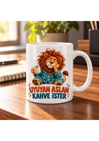 Bezos Uykunun Sözü Tasarımlı Porselen Kupa - Model 721 Rengaren