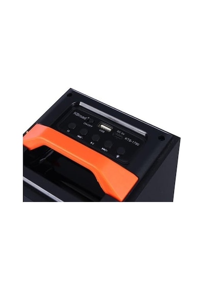 1790 Kablosuz Mikrofonlu Rgb Ledli Taşınabilir Bluetooth Hoparlör Parti Speaker