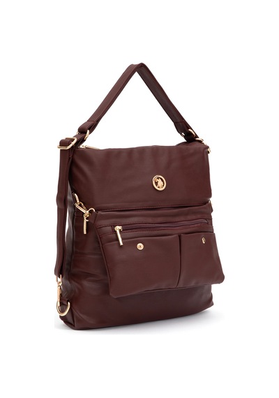 U.S. Polo Assn. Kadın Bordo Yumuşak Sırt Ve Kol Çantası 50317804-VR014