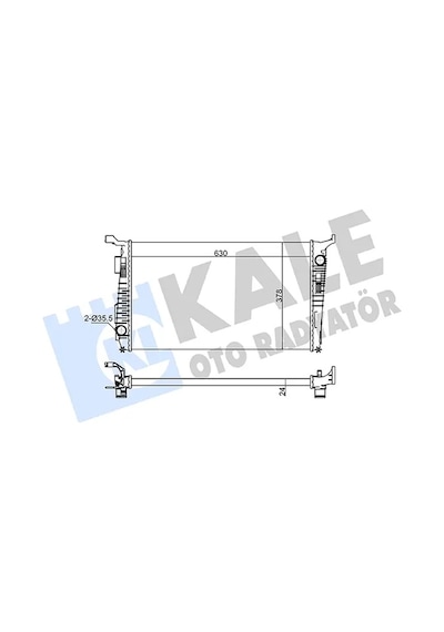 Su Radyatörü - Dacia Sandero, Duster - Kale-363155