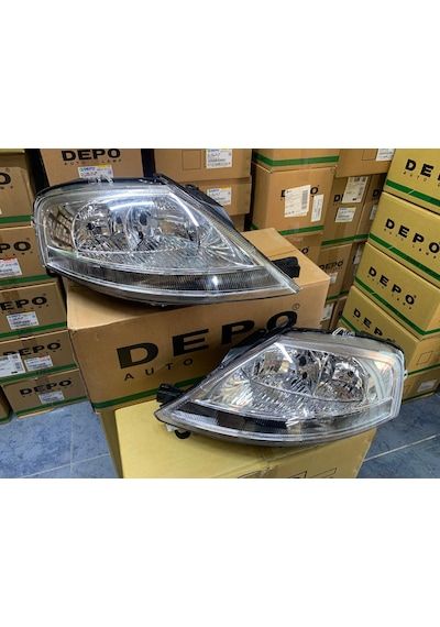 Cıtroen C3 2002-2009 Arası Depo Marka Sağ Ve Sol Far Takım Motorlu 620685 / 620885