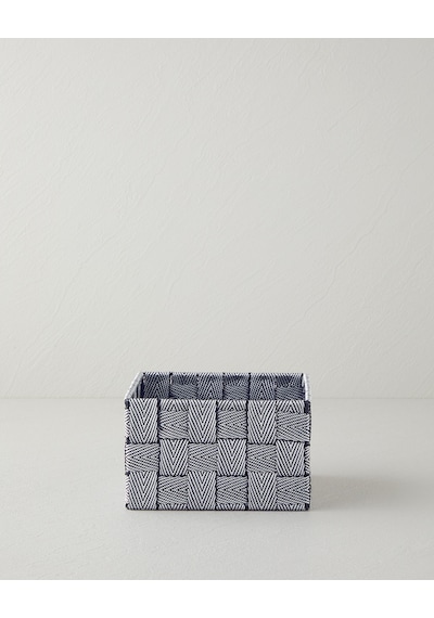 English Home Shine Sepet 16x16x9 Cm Siyah - Beyaz Siyah - Beyaz