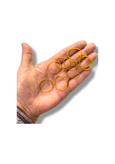 Kauçuk Paket Lastiği Küçük Boy 40mm 3 Bin Adet Natural Renk
