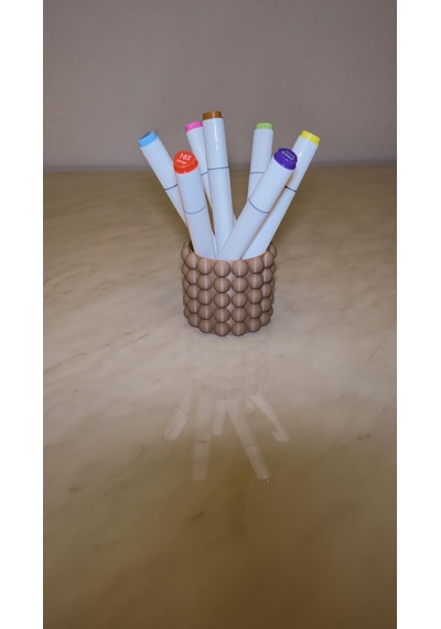 Bubble Dekoratif Mini Saksı & Masaüstü Organizer Beyaz