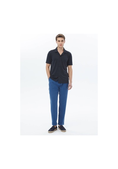 Kip Lacivert Regular Fit Casual Tişört Lacivert