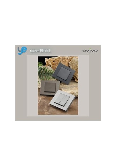 Ovivo Füme Zil + Çerçeve 1 Adet