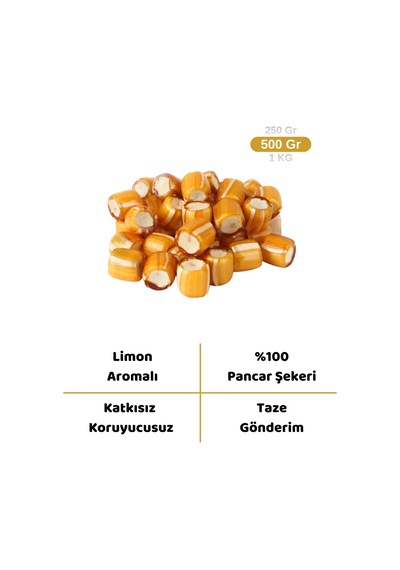 Limonlu Akide Şekeri 500 Gr