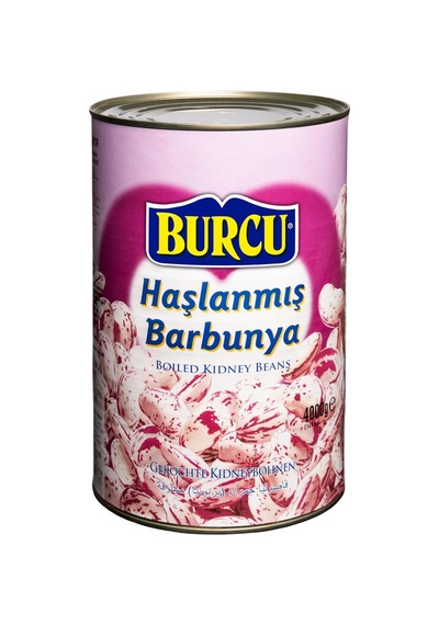 Burcu Haşlanmış Barbunya 4 Kg Pratik Kullanımlık Konserve Tarı