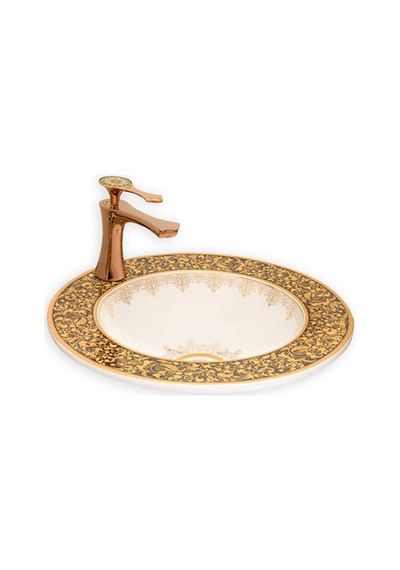 Eva Banyo Lena E-3055A Tezgah Üstü Porselen Lavabo