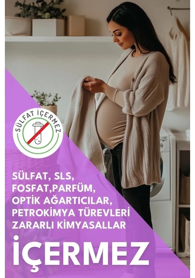 Mey İthalat Mom Organik Sıvı Çamaşır Deterjanı 1 Lt 50 Yıkama Diğer