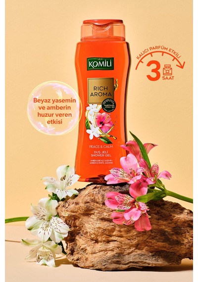 Komili Rich Aroma Amber & Beyaz Yasemin Duş Jeli 500 ML