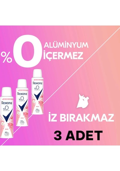Rexona Musk 48 Saat Kadın Sprey Deodorant 3 x 150 ML