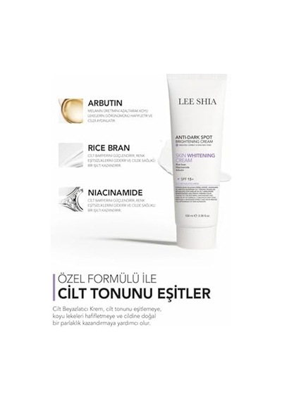 Tr Cilt Beyazlatıcı Leke Kremi 100 Ml Rıce Bran, Nıacınakarın Bölgesi, Arbutın, Spf15