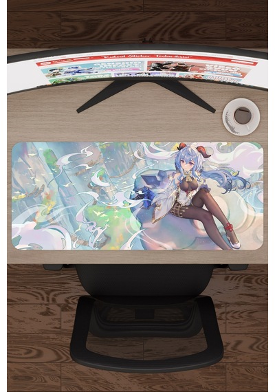 Ganyu Genshin Impact Anime Gacha V5 - 70x30 Xl Gaming Mouse Pad Fare Altlığı