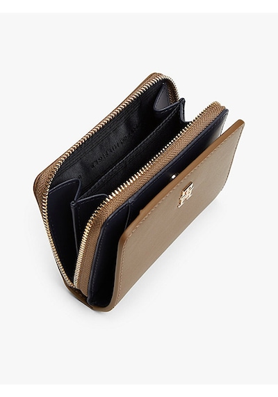 Tommy Hilfiger Th Icon Med Za Flap Kadın Yeşil Cüzdan - Aw0aw17742 Yeşil