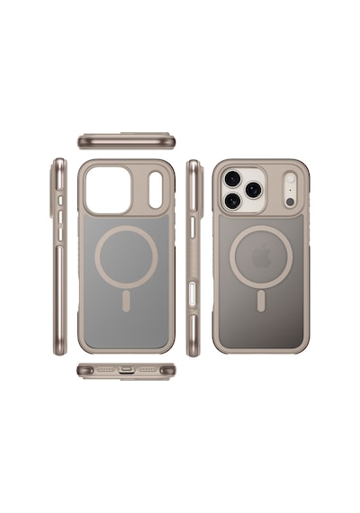 Buff Apple Uyumlu iPhone 17 Pro Magsafe Air Bumper Case Gold