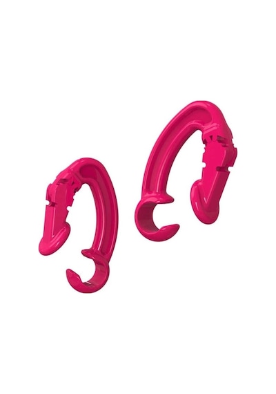 Apple AirPods Uyumlu Zore Earhook Kulaklık Tutucu Aparat Pembe Koyu