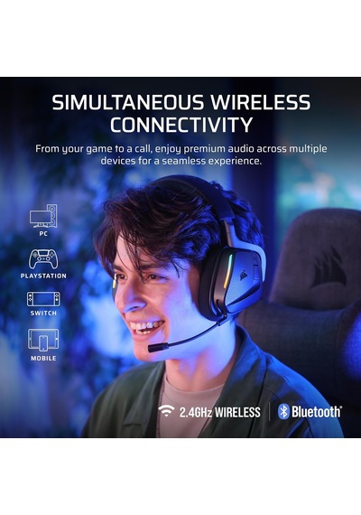 Void V2 Max Wireless Gaming Headset For Pc, Ps5, Ps4, Switch, Mobile - Simultaneous 2.4ghz+bluetooth, Dolby Atmos, Sonar