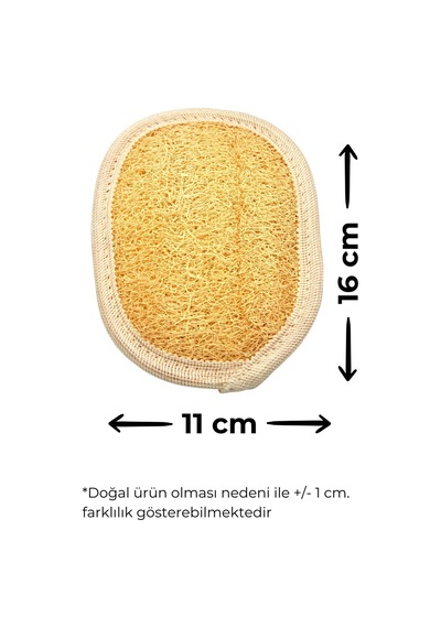 Doğal Kabak Lifi 4'lü Banyo Hamam Kese Seti 4