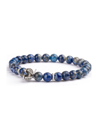 Lapis Lazuli Doğal Taş Bileklik 6 Mm Derin Bilgelik Renkli