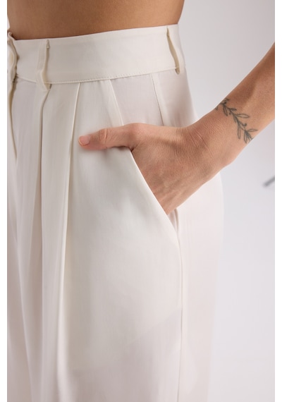 Mai Collection Mai Studios Co. Mila Beyaz Bluz Pantolon Takım Beyaz