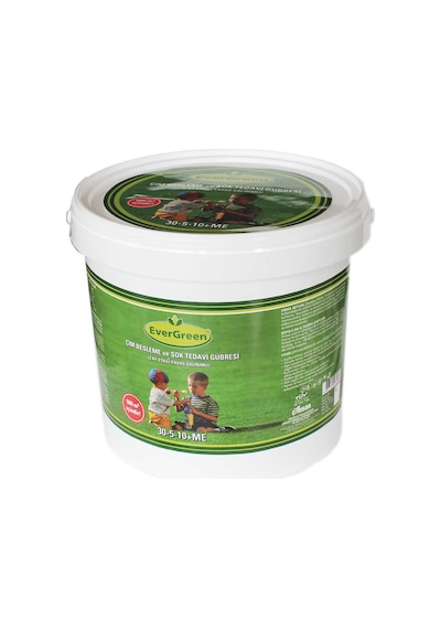 Çim Besleme Ve Şok  Gübresi 30-5-10 + Me - 10 KG Kova