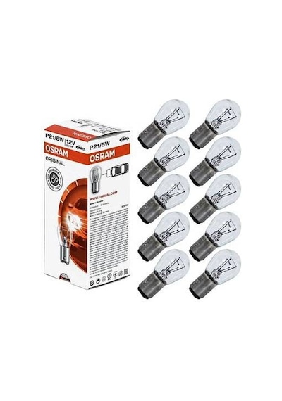 1016 Ampul Osram 7528 10 Adet P21 5W Park Stop Ampulü Çift Duy