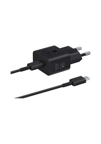 Samsung  Uyumlu 25 Watt Şarj Adaptörü + Kablo Seti, Siyah